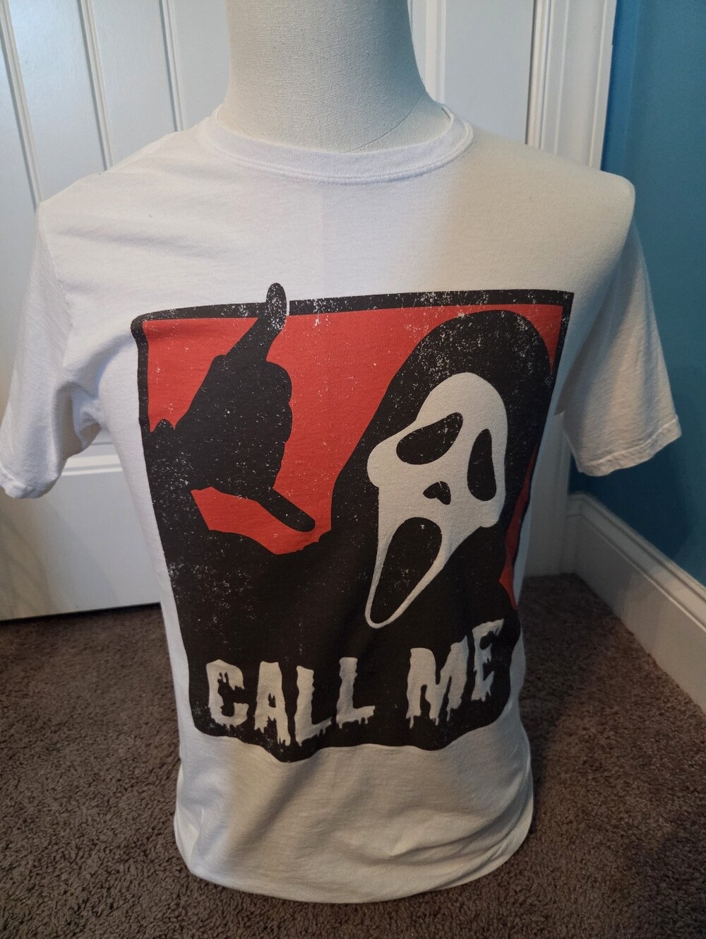 Ghost Face "Call Me" Graphic T-Shirt